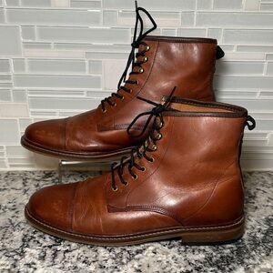 Shoe the Bear Copenhagen Curtis Cap Toe Lace Up Boots - 43 (US9.5/10)